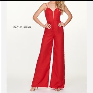 Rachel Allan Jumpsuit/Over Halter Skirt (sz 10)